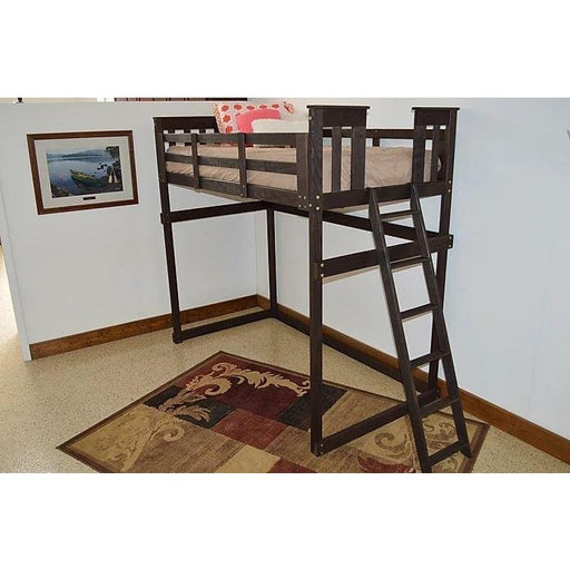 A & L Furniture Mission Loft Bed w End Ladder