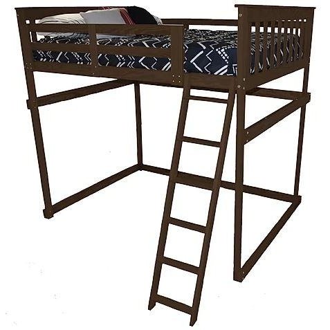 A & L Furniture Mission Loft Bed w Side Ladder