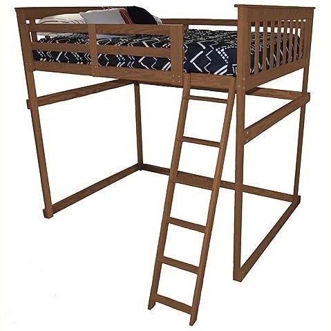 A & L Furniture Mission Loft Bed w Side Ladder
