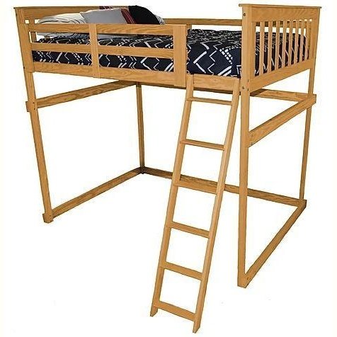 A & L Furniture Mission Loft Bed w Side Ladder