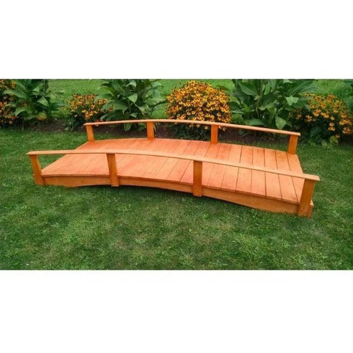 A & L Furniture Oriental Garden Bridge in Pressure Treated Pine