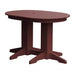 A & L Furniture Oval Dining Table- Specify for FREE 2" Umbrella Hole