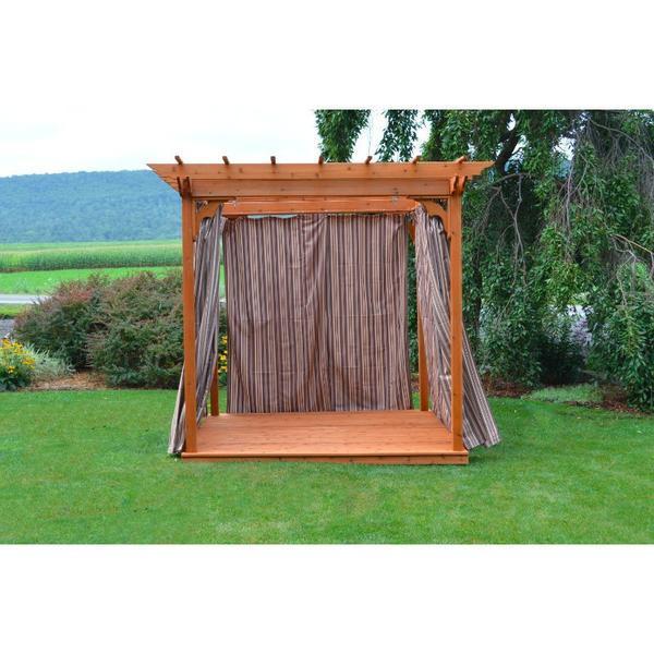 A & L Furniture Pergola Curtains Hooks Included