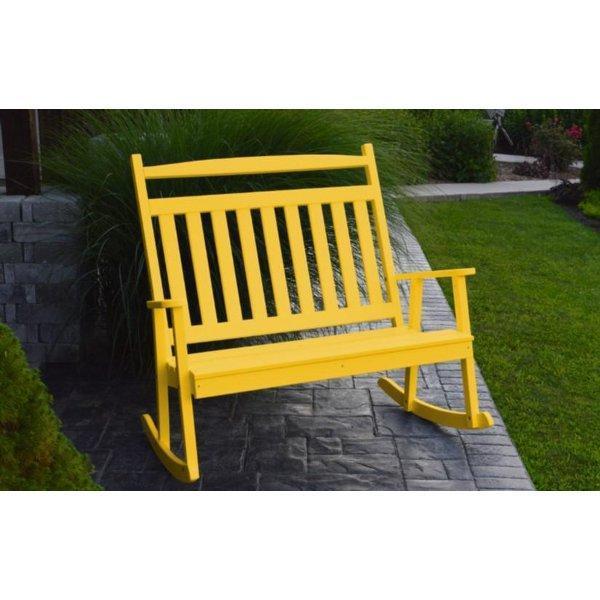 A & L Furniture Poly Classic Double Rocker