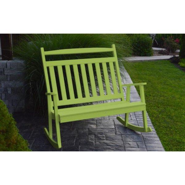 A & L Furniture Poly Classic Double Rocker
