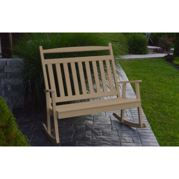 A & L Furniture Poly Classic Double Rocker
