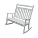 A & L Furniture Poly Classic Double Rocker