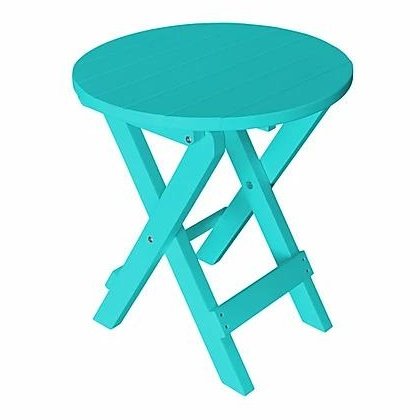 A & L Furniture Poly Coronado Round Folding Bistro Table