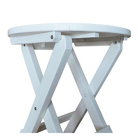 A & L Furniture Poly Coronado Round Folding Bistro Table