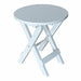 A & L Furniture Poly Coronado Round Folding Bistro Table
