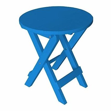 A & L Furniture Poly Coronado Round Folding Bistro Table