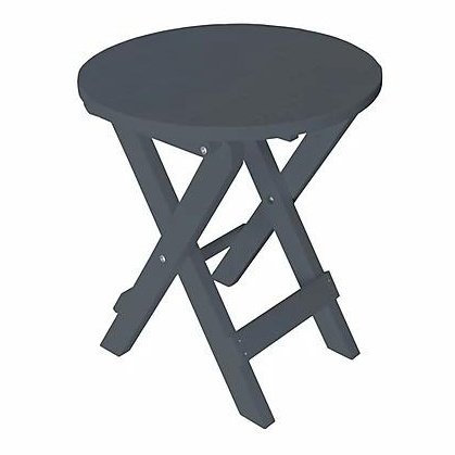 A & L Furniture Poly Coronado Round Folding Bistro Table