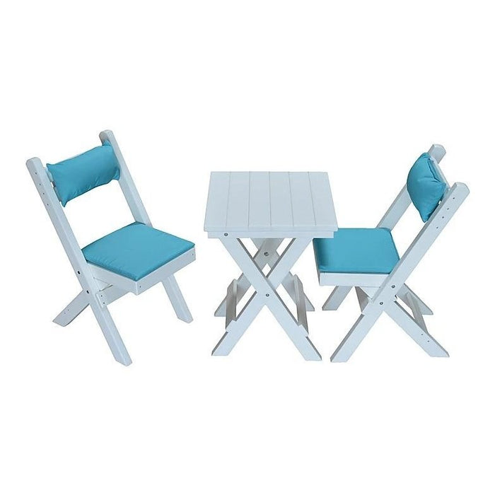 A & L Furniture Poly Coronado Square Folding Bistro Set