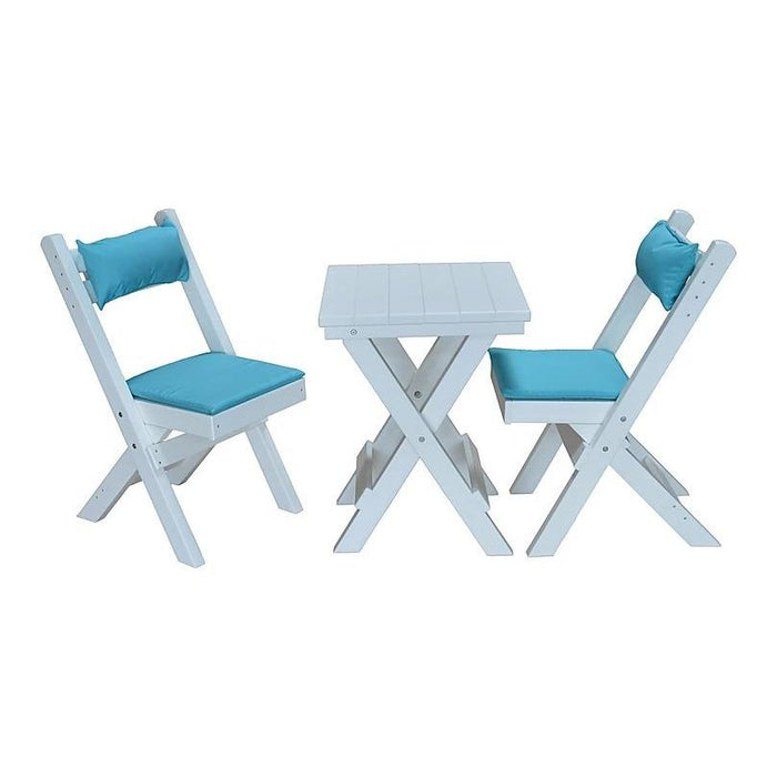 A & L Furniture Poly Coronado Square Folding Bistro Set