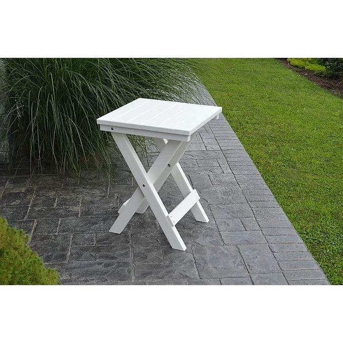 A & L Furniture Poly Coronado Square Folding Bistro Table