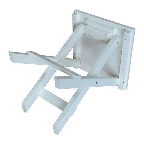 A & L Furniture Poly Coronado Square Folding Bistro Table