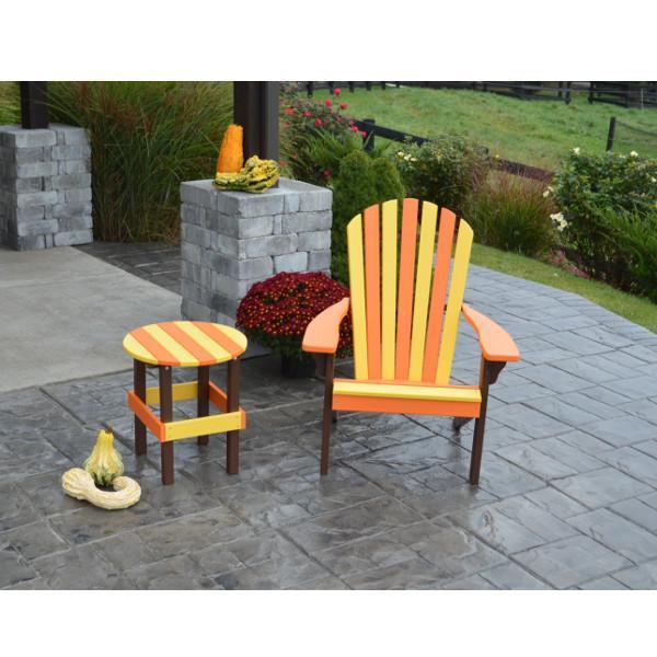 A & L Furniture Poly Fanback Adirondack Chair- Seasonal Color Combos