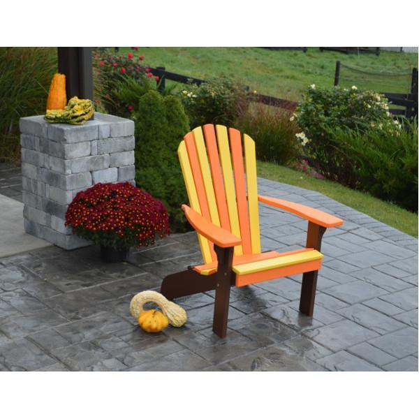 A & L Furniture Poly Fanback Adirondack Chair- Seasonal Color Combos