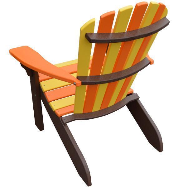 A & L Furniture Poly Fanback Adirondack Chair- Seasonal Color Combos