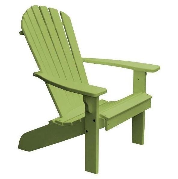 A & L Furniture Poly Fanback Adirondack Chair