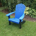 A & L Furniture Poly Fanback Adirondack Chair w/Black Frame