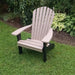 A & L Furniture Poly Fanback Adirondack Chair w/Black Frame