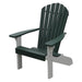 A & L Furniture Poly Fanback Adirondack Chair w/ White Frame