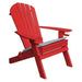 A & L Furniture Poly Folding Adirondack Chair w/2 Cupholders