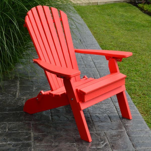 A & L Furniture Poly Folding/Reclining Adirondack Chair
