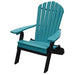 A & L Furniture Poly Folding/Reclining Adirondack Chair w/ Pullout Ottoman