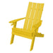 A & L Furniture Poly Hampton Folding Adirondack Chair w/2 Cupholders