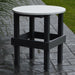 A & L Furniture Poly Round Side Table- w/ White Top