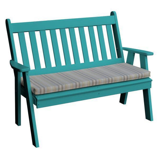 A & L Furniture Poly Traditional English Garden Bench