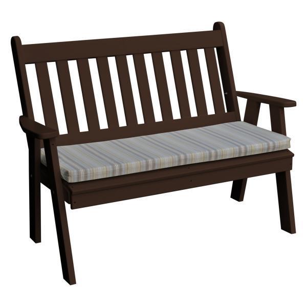 A & L Furniture Poly Traditional English Garden Bench