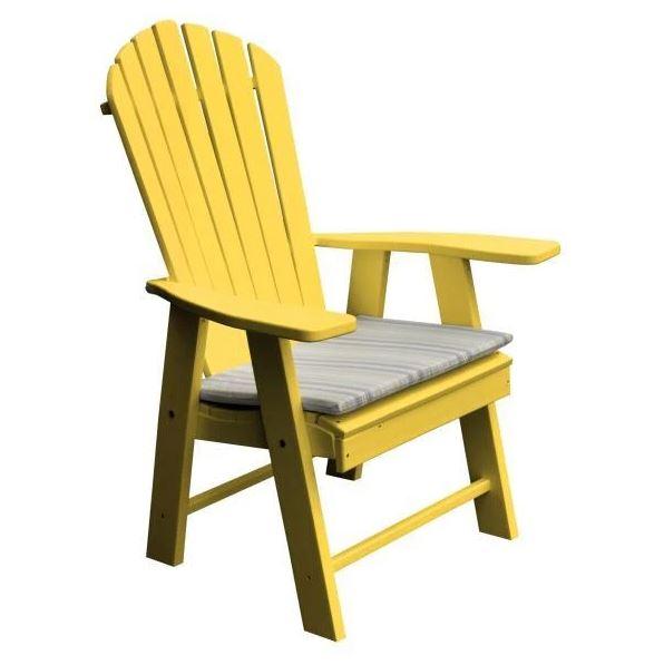 A & L Furniture Poly Upright Adirondack Chair