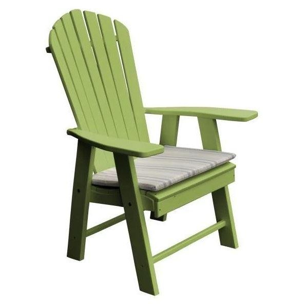 A & L Furniture Poly Upright Adirondack Chair