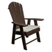 A & L Furniture Poly Upright Adirondack Chair