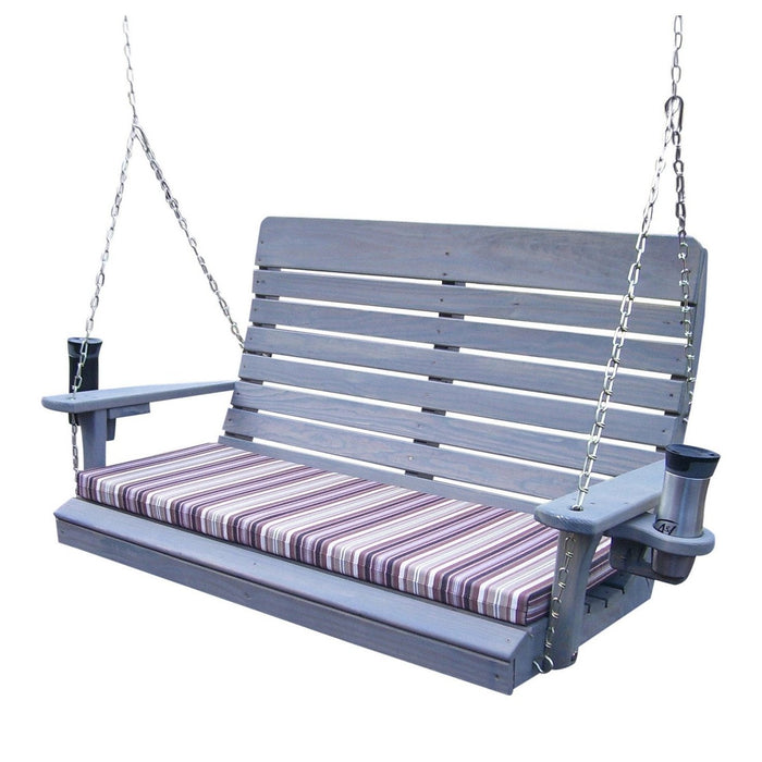 A & L Furniture Pressure Treated Pine Highback Porch Swing