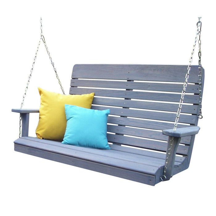 A & L Furniture Pressure Treated Pine Highback Porch Swing