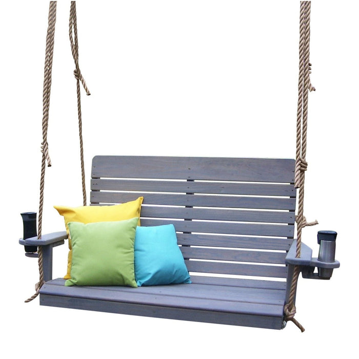 A & L Furniture Pressure Treated Pine Highback Porch Swing