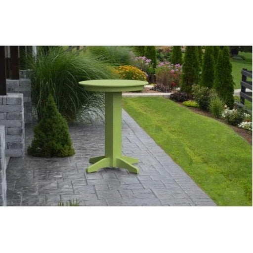 A & L Furniture Round Bar Table- Specify for FREE 2" Umbrella Hole
