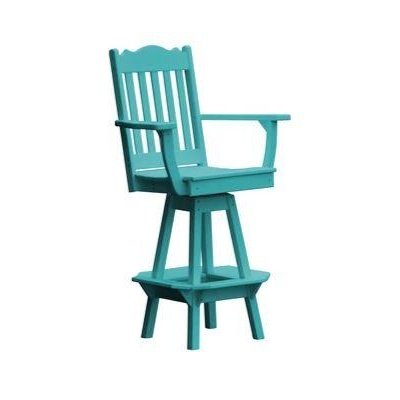 A & L Furniture Royal Swivel Bar Chair w/ Arms