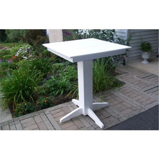 A & L Furniture Square Bar Table- Specify for FREE 2" Umbrella Hole