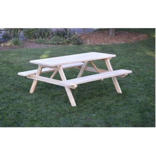 A & L Furniture Table w/Attached Benches - Specify for FREE 2" Umbrella Hole