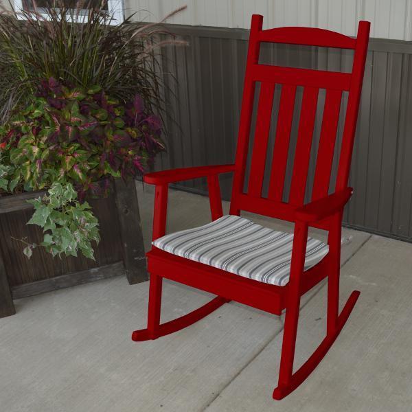 A & L Furniture Yellow Pine Classic Porch Rocker