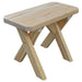 A & L Furniture Yellow Pine Crossleg Bench Only