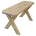 A & L Furniture Yellow Pine Crossleg Bench Only