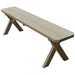 A & L Furniture Yellow Pine Crossleg Bench Only