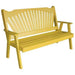A & L Furniture Yellow Pine Fanback Garden Bench