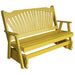 A & L Furniture Yellow Pine Fanback Glider